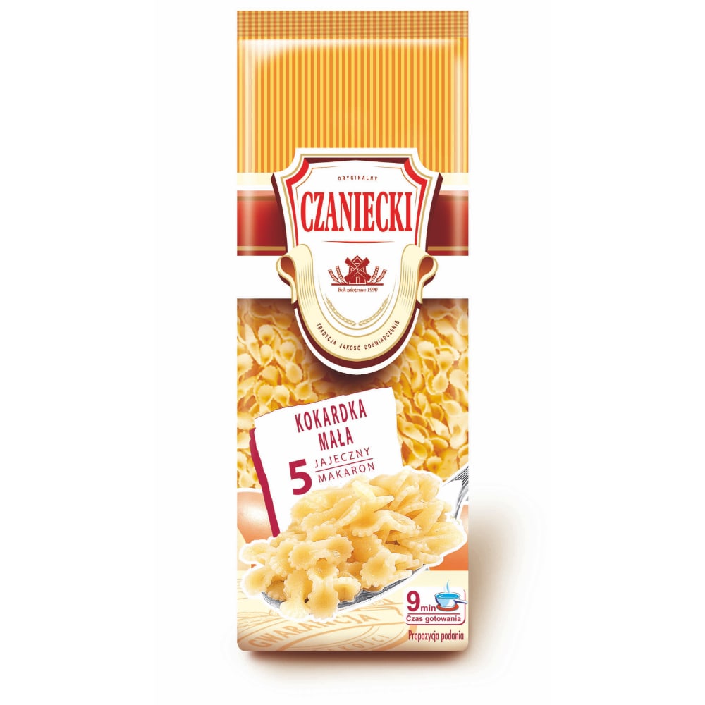 Makaron 5 jajeczny popularny - Kokardka mała - 250g